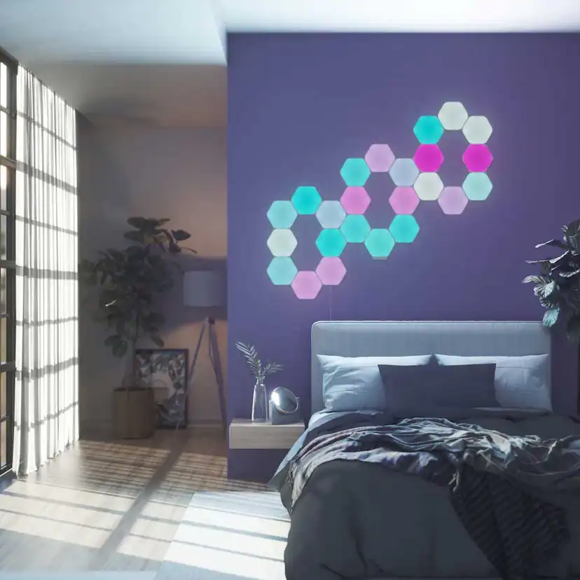 Belysningssystem Nanoleaf Shapes Hexagons Startkit 15-pack