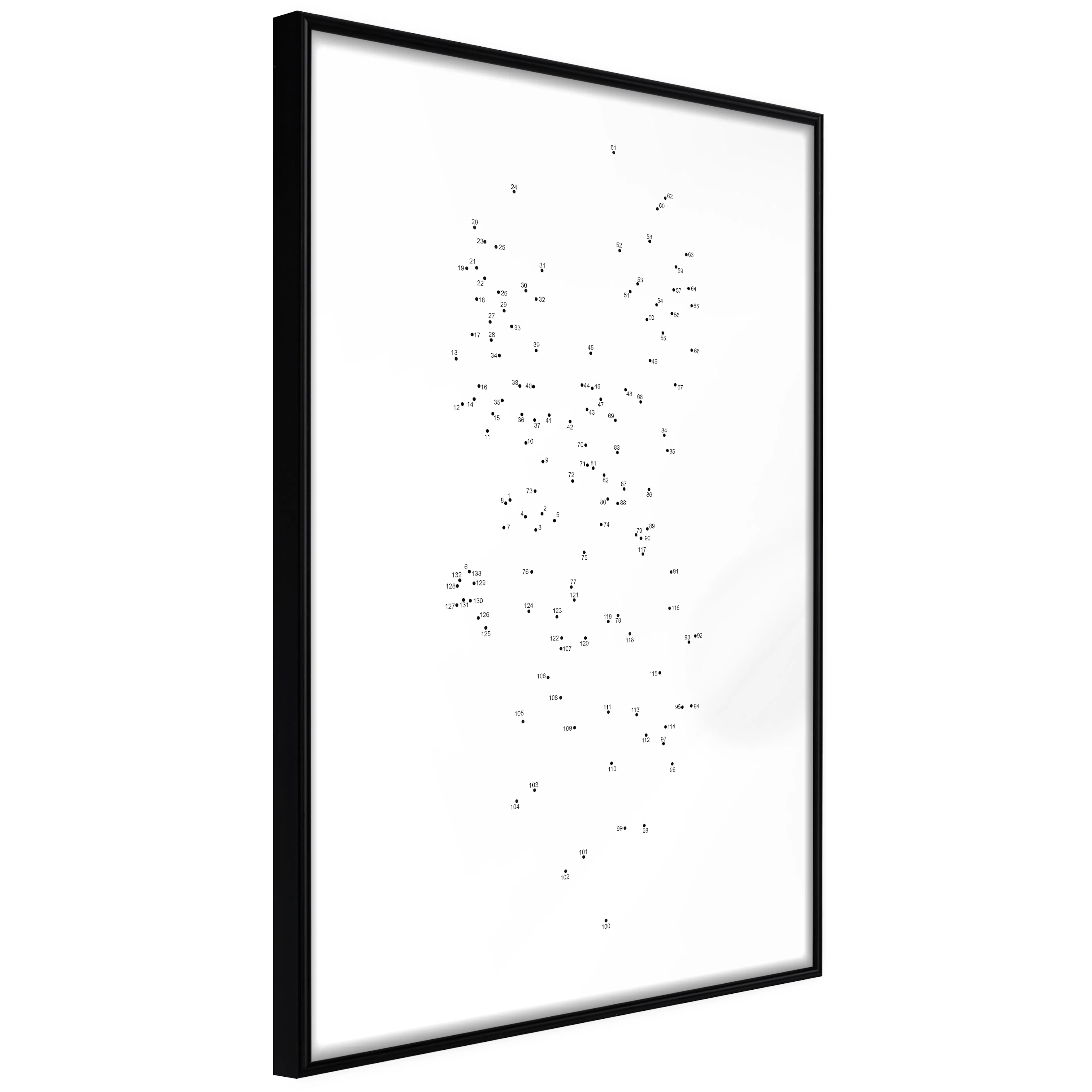 Affisch - Numeric Chaos [Poster] 40x60 Svart ram, 40x60 cm