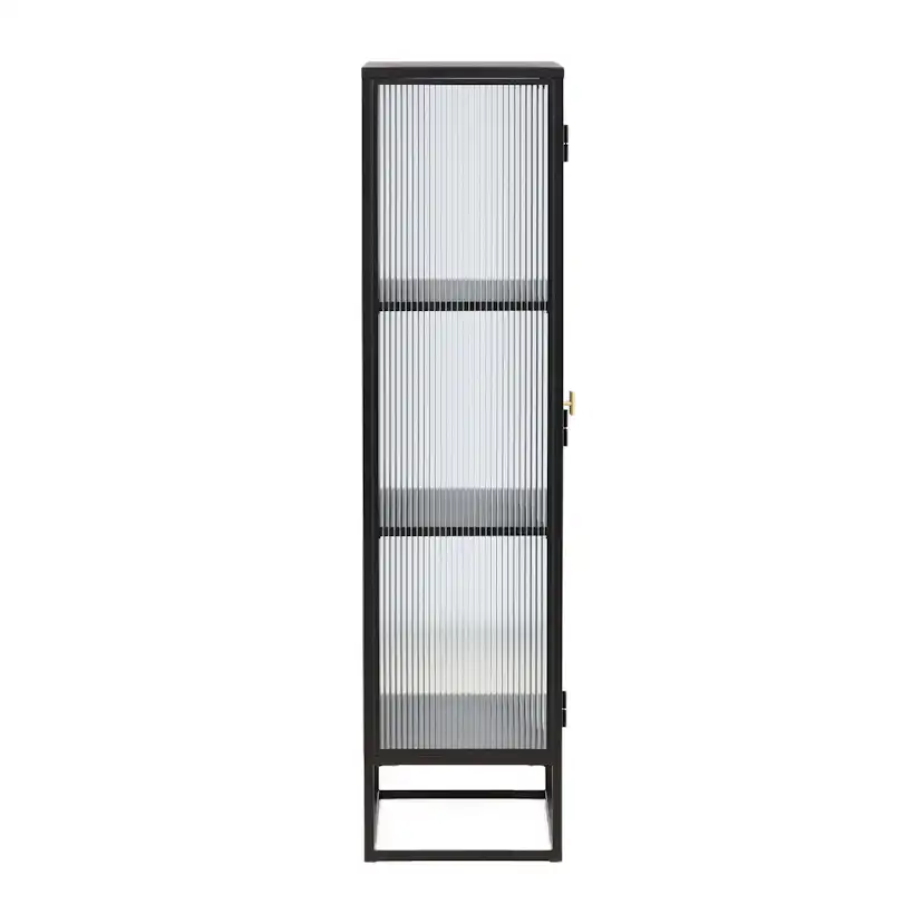 Vitrinskåp Venture Home Garis Svart Stål 160cm