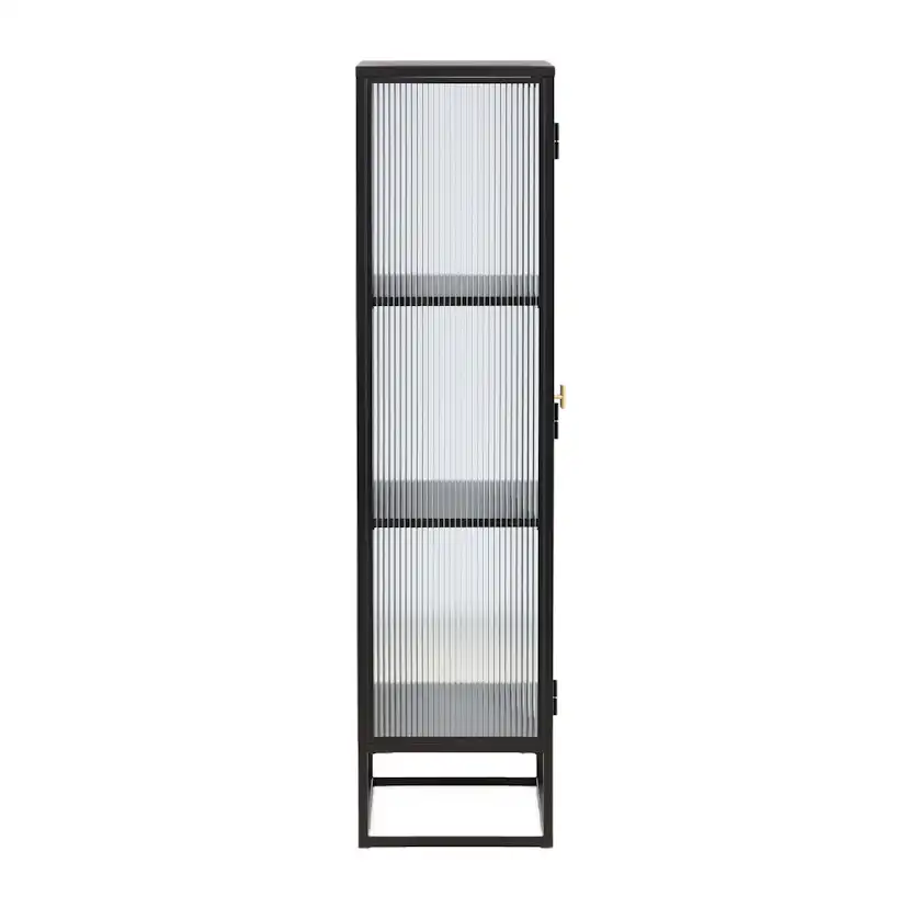 Vitrinskåp Venture Home Garis Svart Stål 160cm