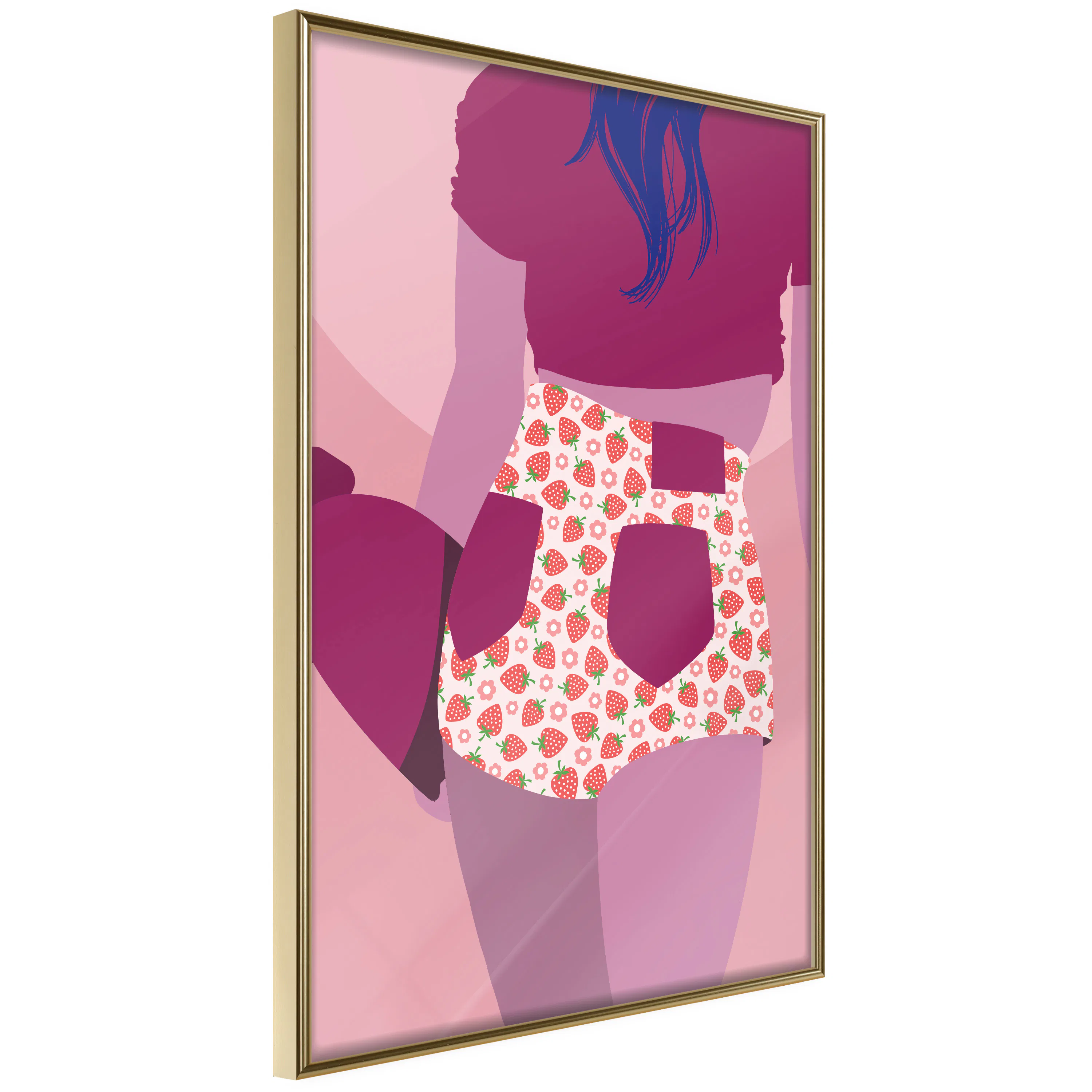 Poster Artgeist Affisch Strawberries Shorts