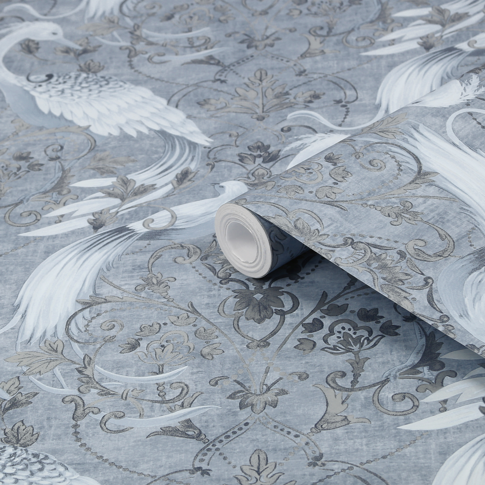 Tapet Laura Ashley Tregaron Midnight Blå 120132