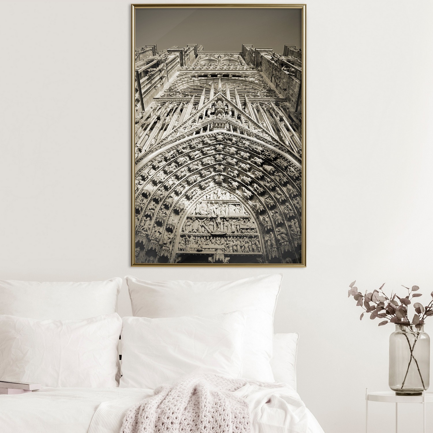 Affisch - Notre Dame Cathedral [Poster] 20x30 Guld ram, 20x30 cm