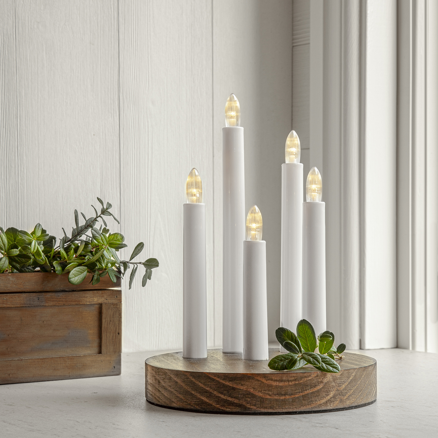 Ljusstake DORIS Färg: Brun