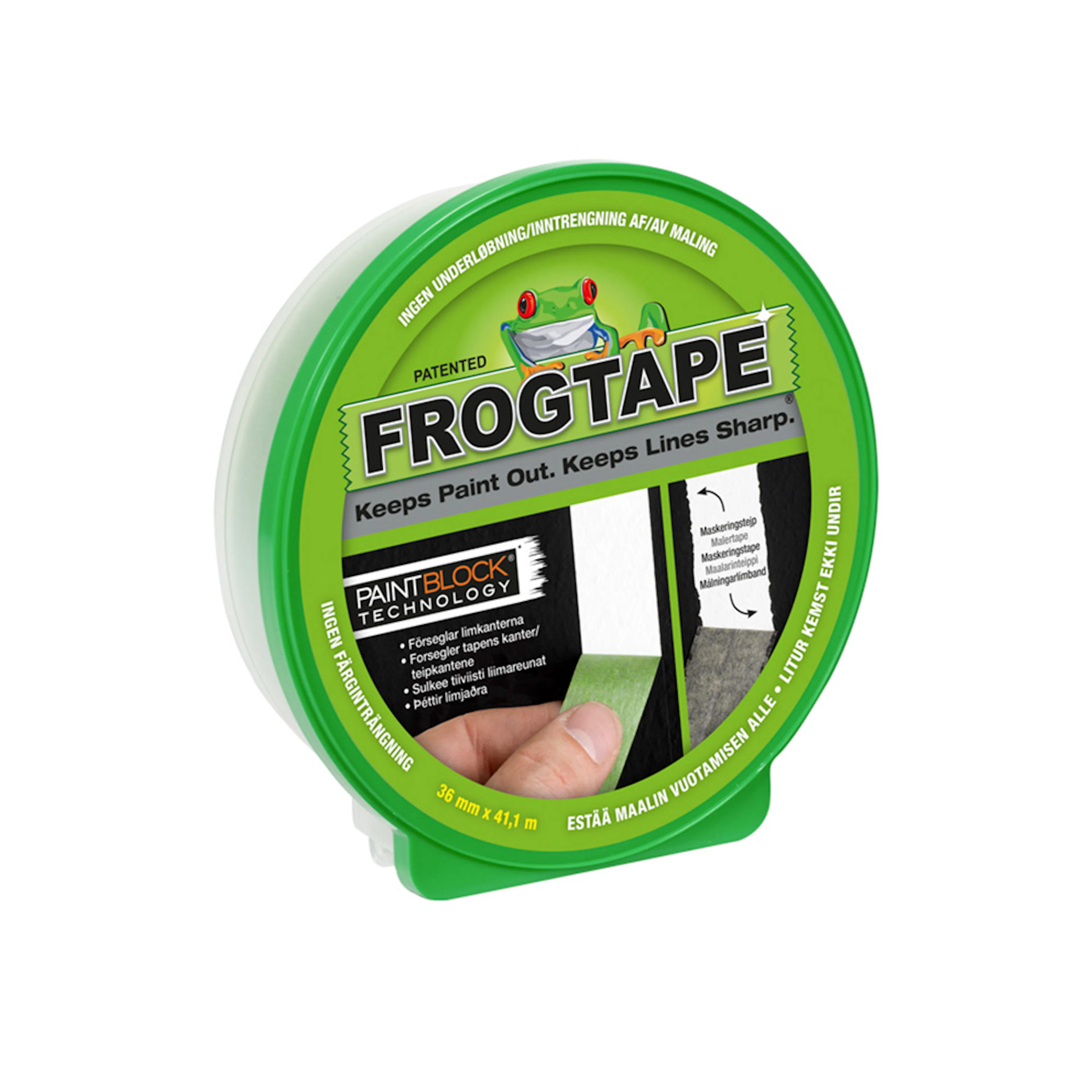 Maskeringstejp Tebo Frog Grön 36 mm