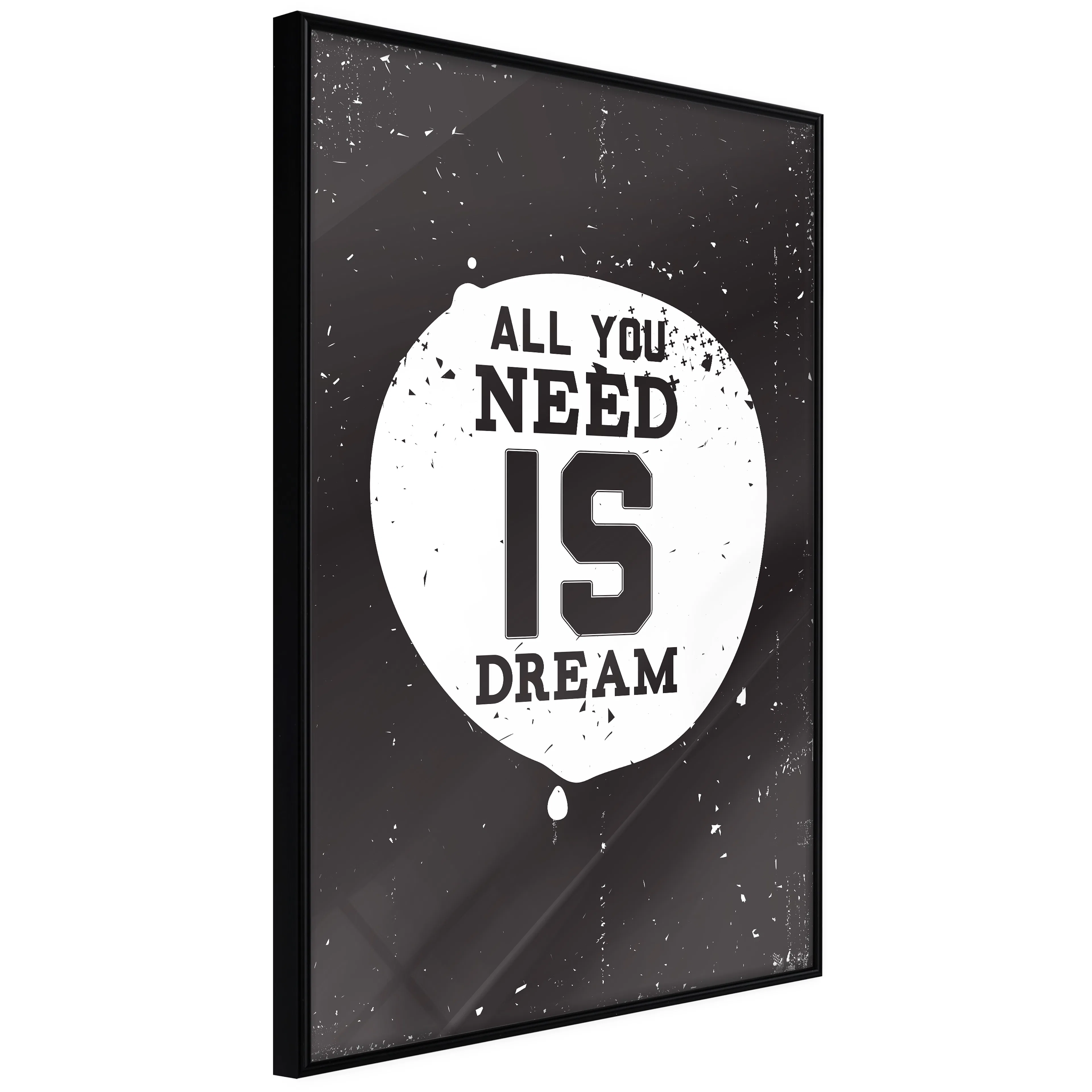 Affisch - All You Need Is Dream [Poster] 40x60 Svart ram, 40x60 cm