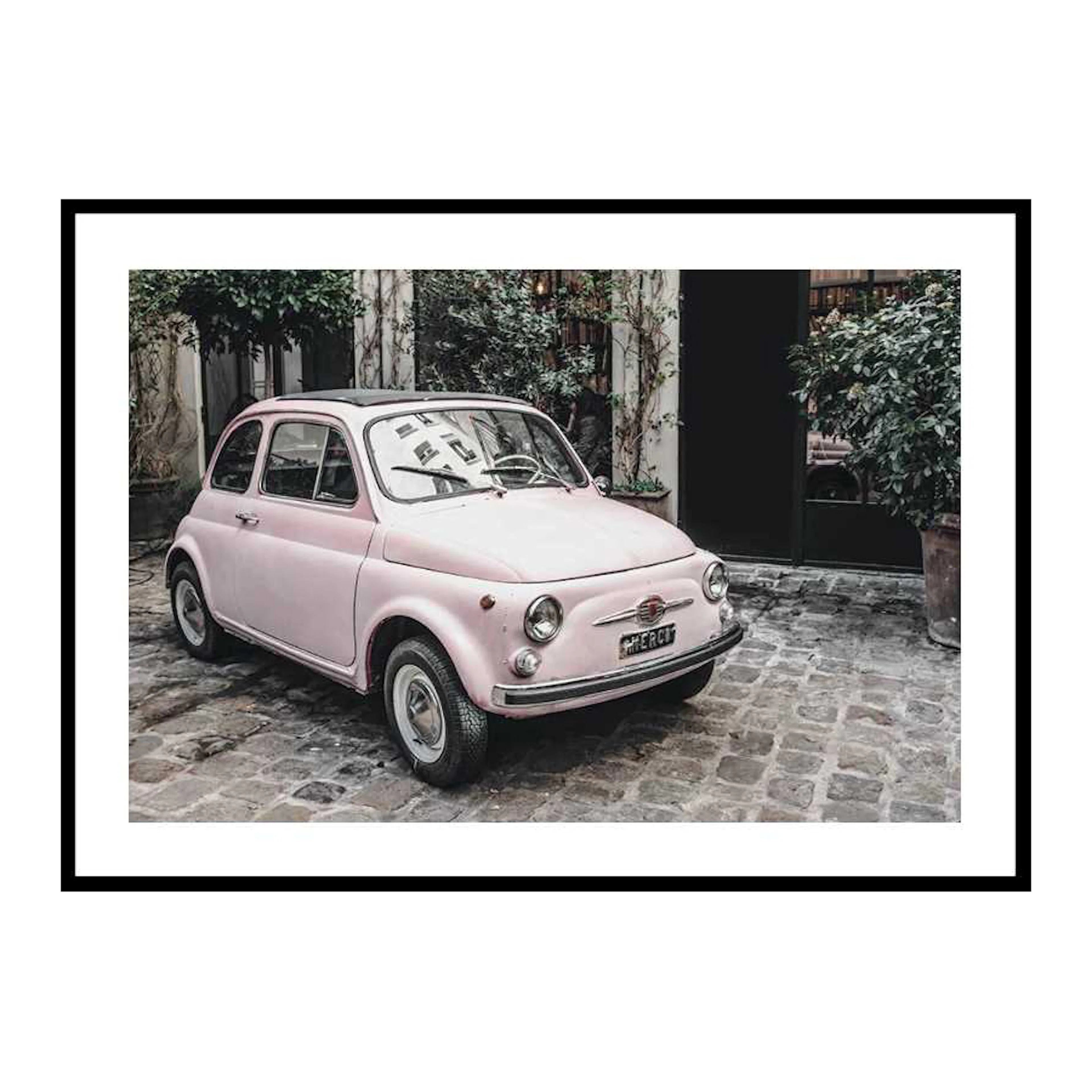 Pink Car 50x70 cm