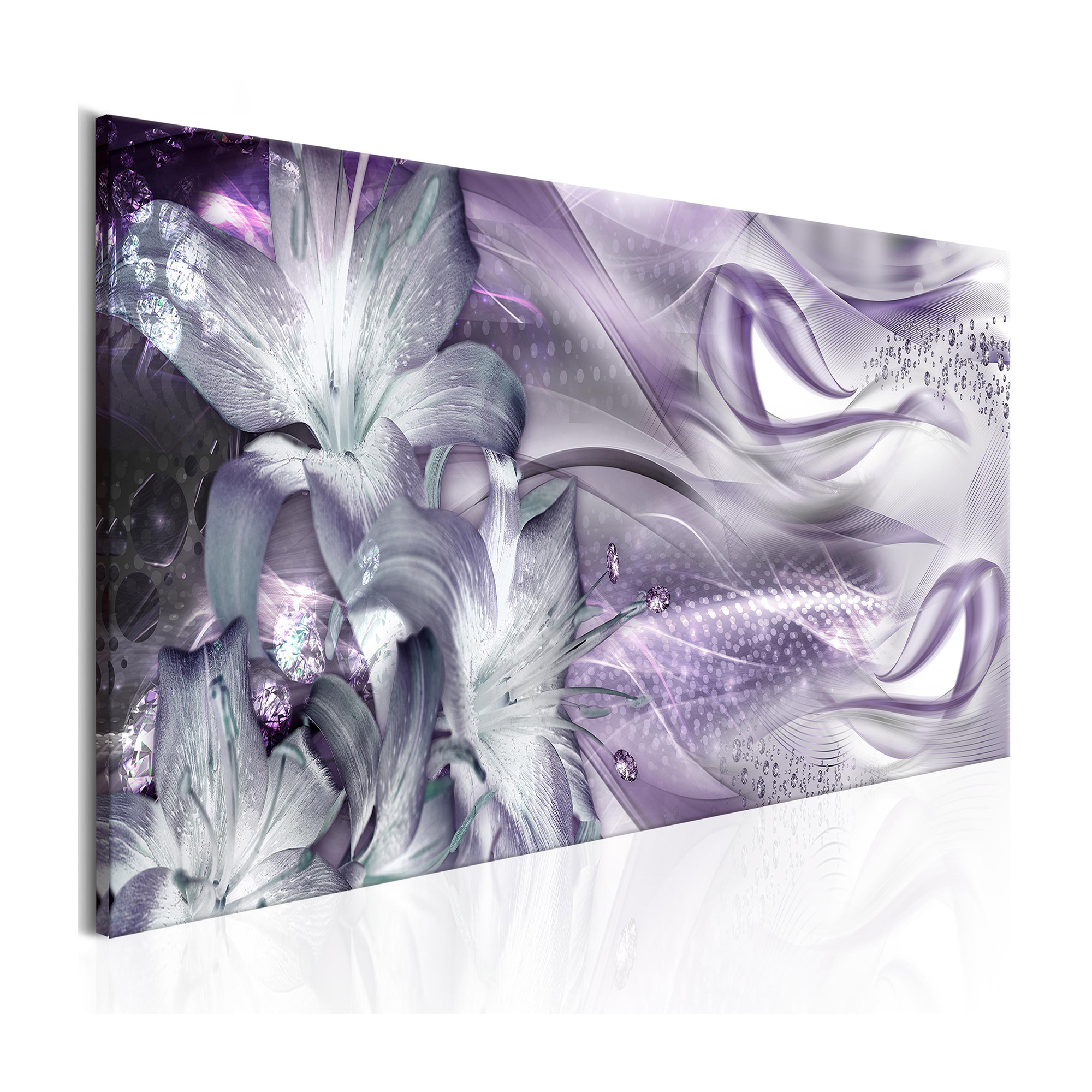 Tavla Arkiio Lilies And Waves Pale Violet