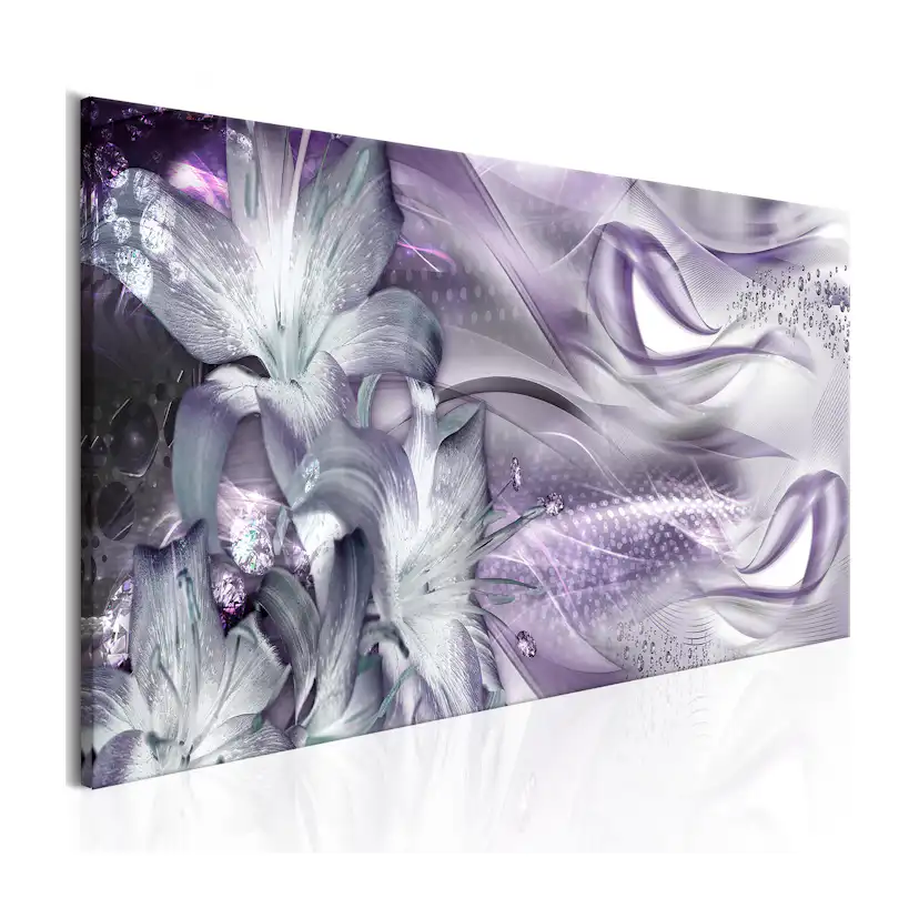Tavla Arkiio Lilies And Waves Pale Violet