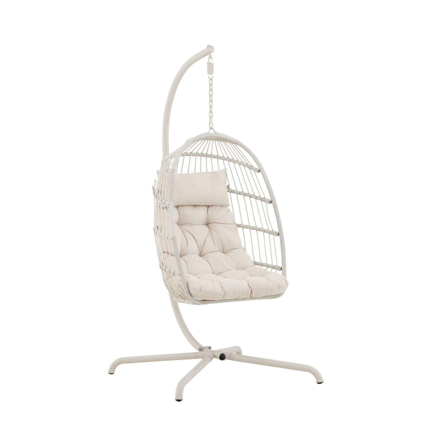 Trezza Haning Chair - Beige / Beige Beige