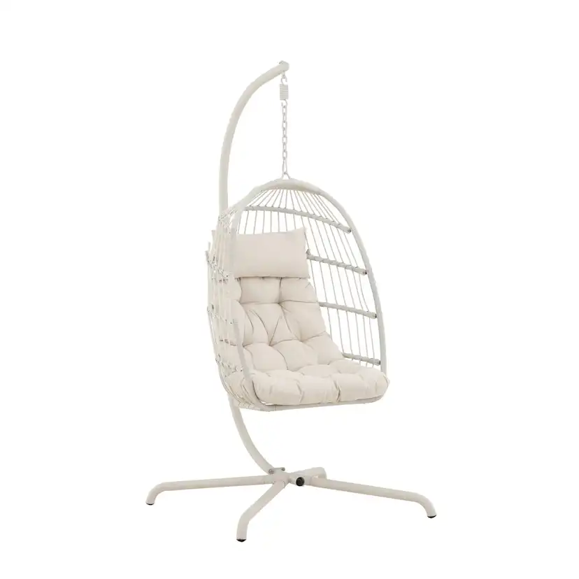 Trezza Haning Chair - Beige / Beige Beige