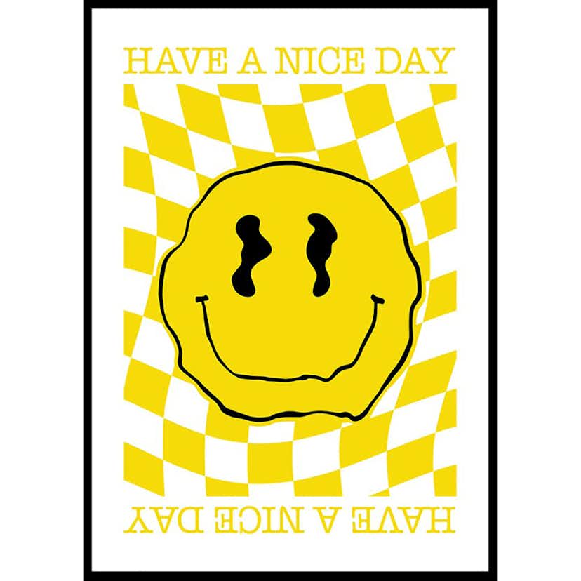 Poster Gallerix Smiley Yellow