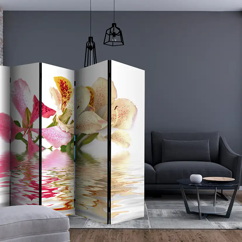 Rumsavdelare Skärmvägg Arkiio Tropical Flowers Orchid Tree Bauhinia II 225x172 cm