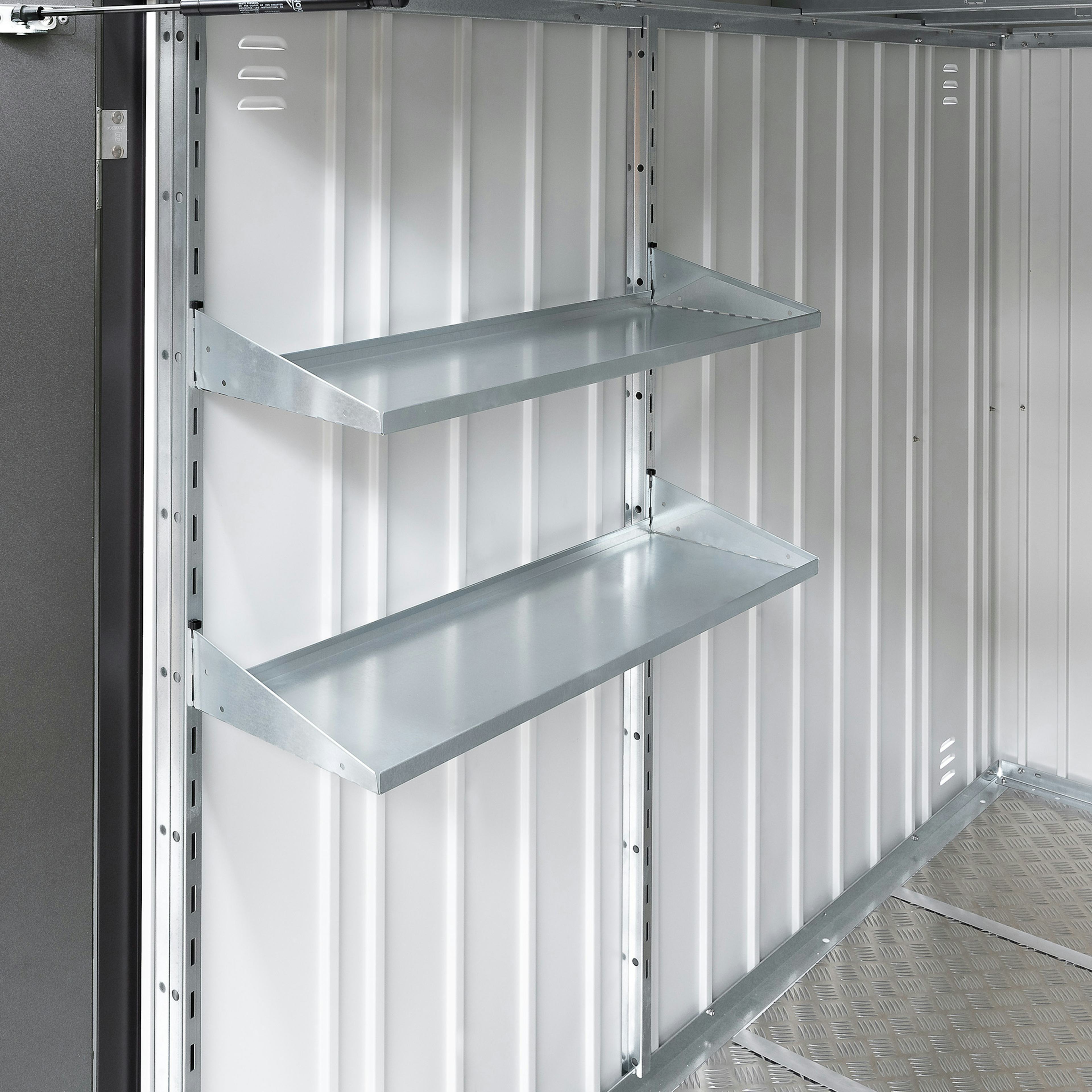 Hyllset Biohort MiniGarage L Stolpar och 2 hyllplan