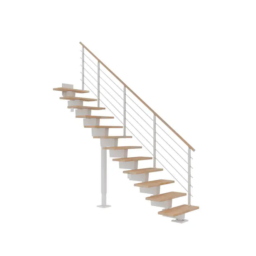 DUBAI bok oljad rak 9016 DESIGN 15T 80W Vit, Max Takhöjd: 2720-3360 mm, Min Öppningsmått: 800-2720 mm, Antal Steg: 15 st