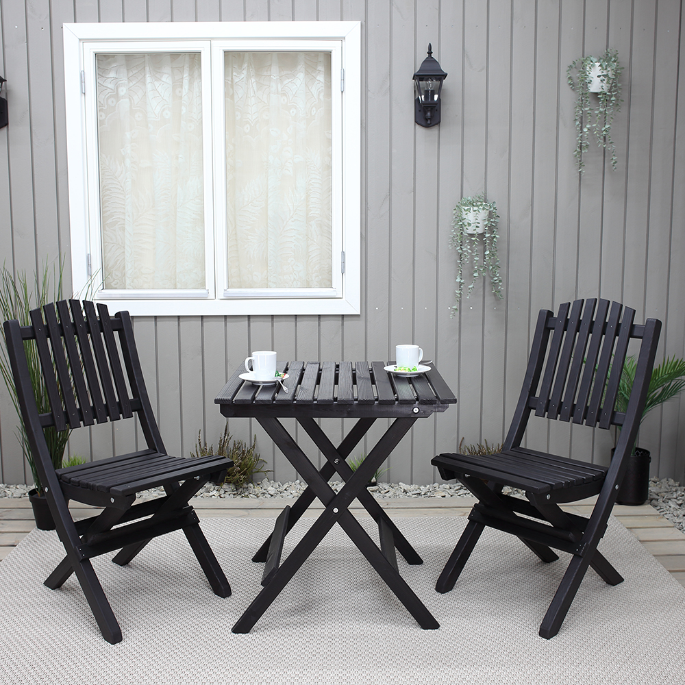 Caféset Baltic Garden Wilma Bord med 2 Visby Stolar