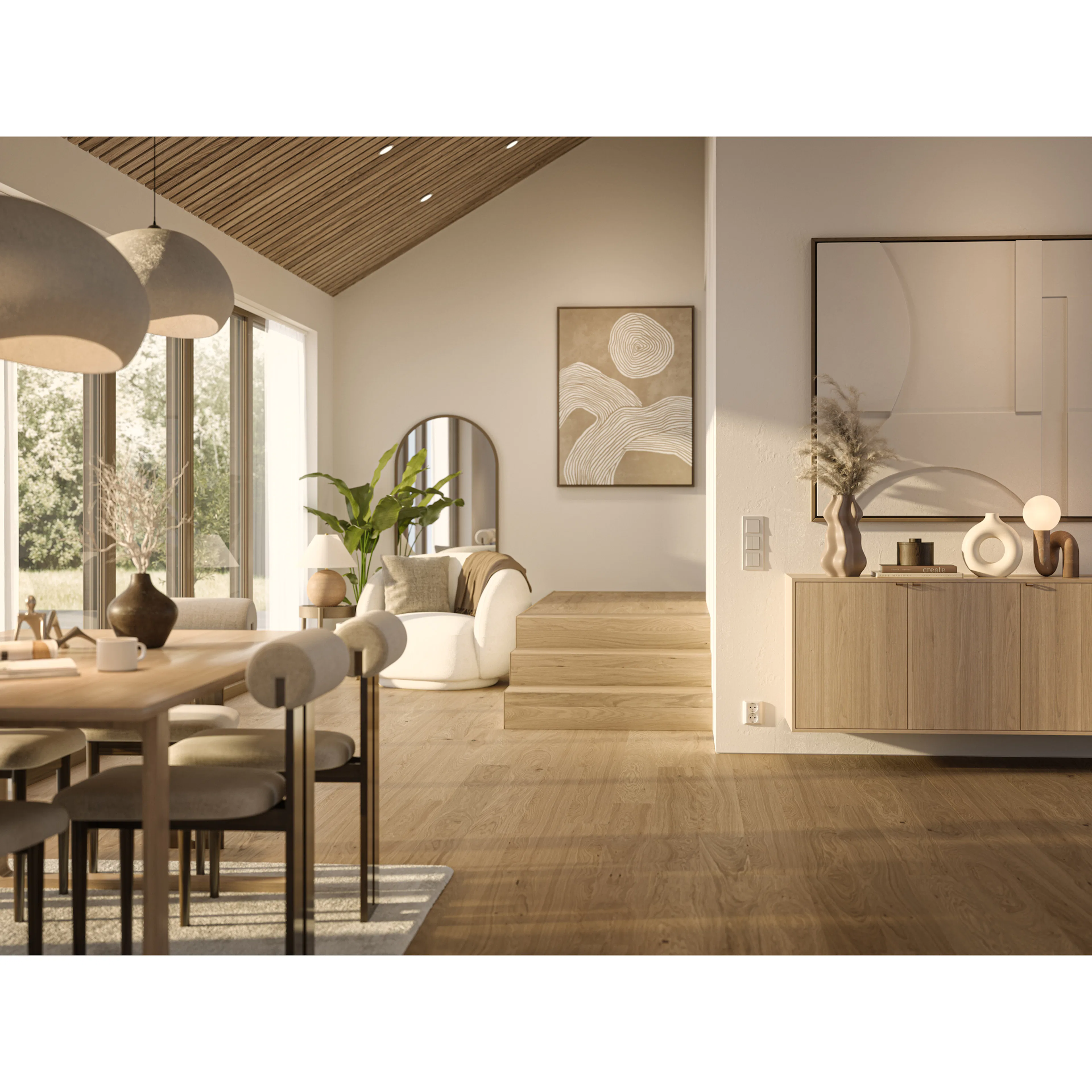 Trägolv Bjelin LYNGBY 3.0 M Oak Blend Misty White Brushed_NEW