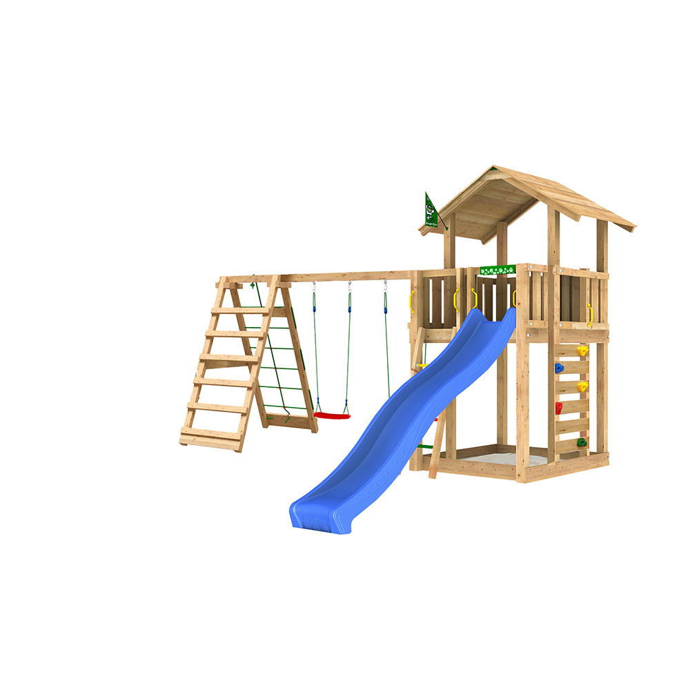 Lektorn Jungle Gym Chalet 2.1 Climb Modul Blå Rutschkana