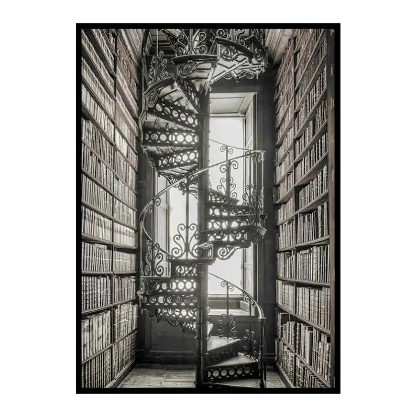Books And Staircase 70x100 cm