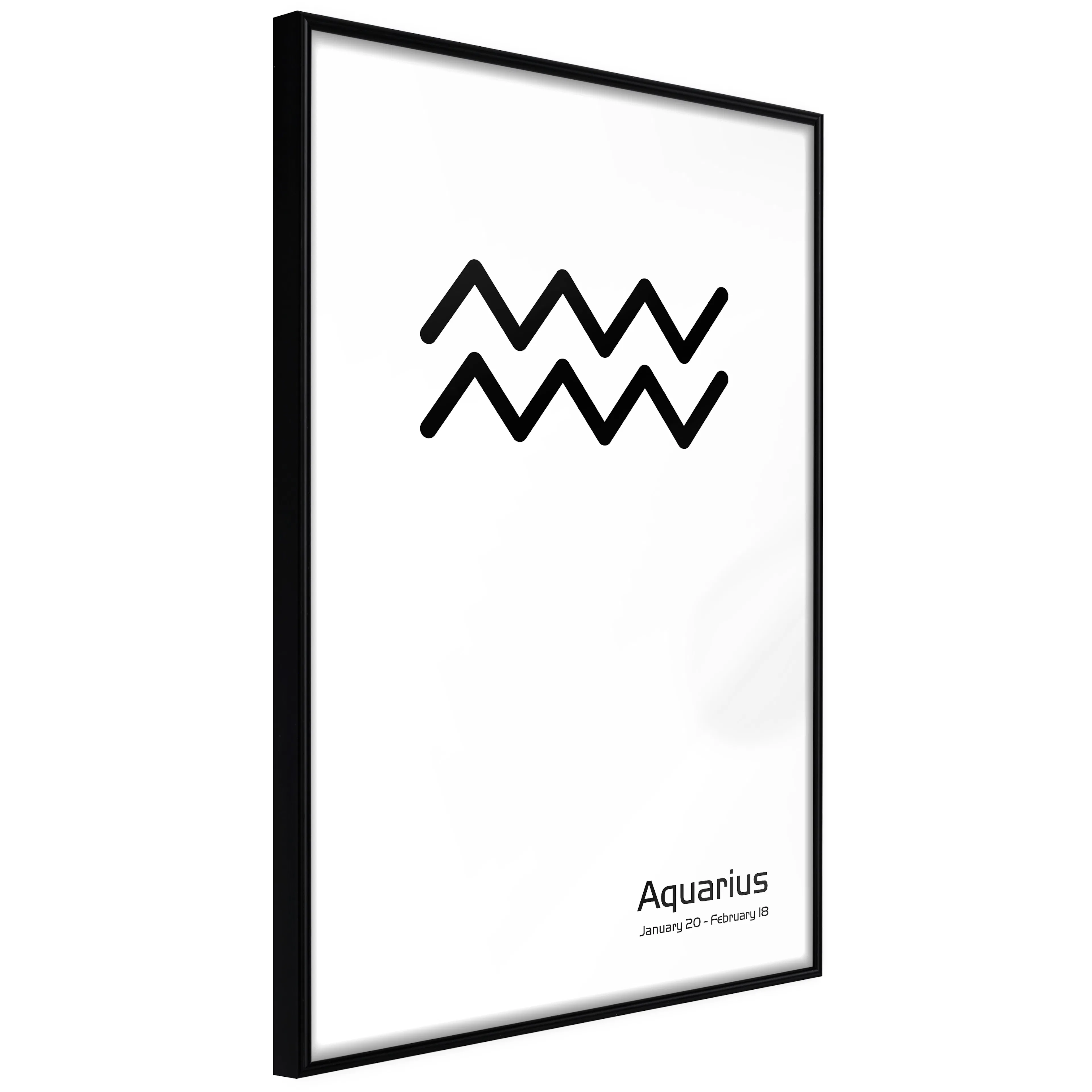Affisch - Aquarius [Poster] 40x60 Svart ram, 40x60 cm