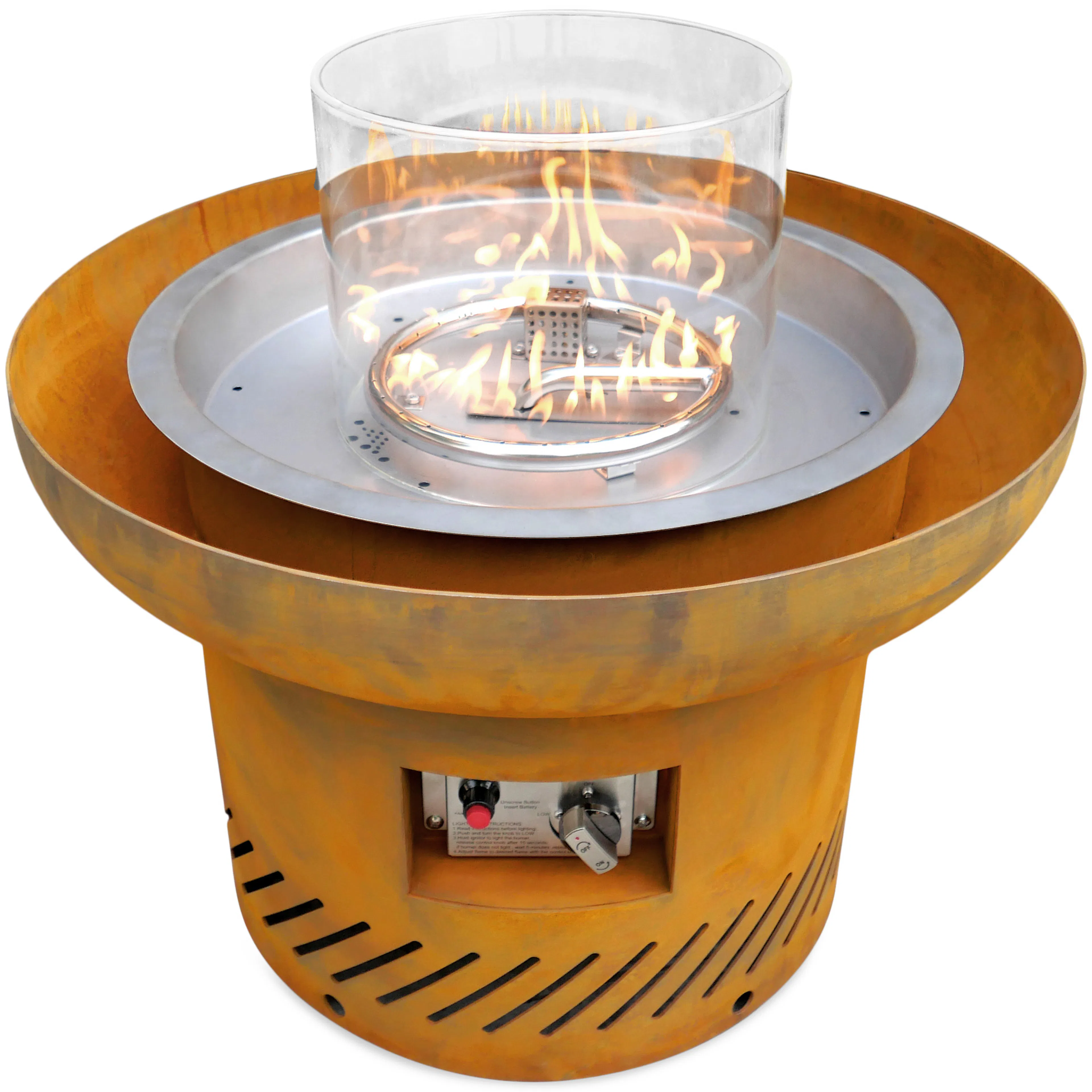 Eldstad Lyfco Cortenstål Gasoldriven Dorotea