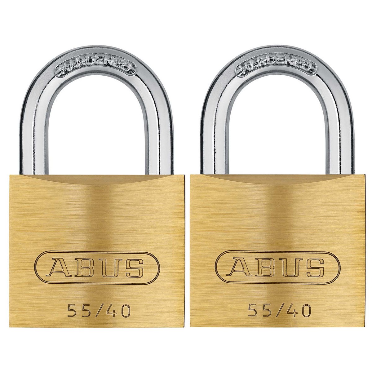 Hänglås Abus 55/40 2 st Ll Mässing