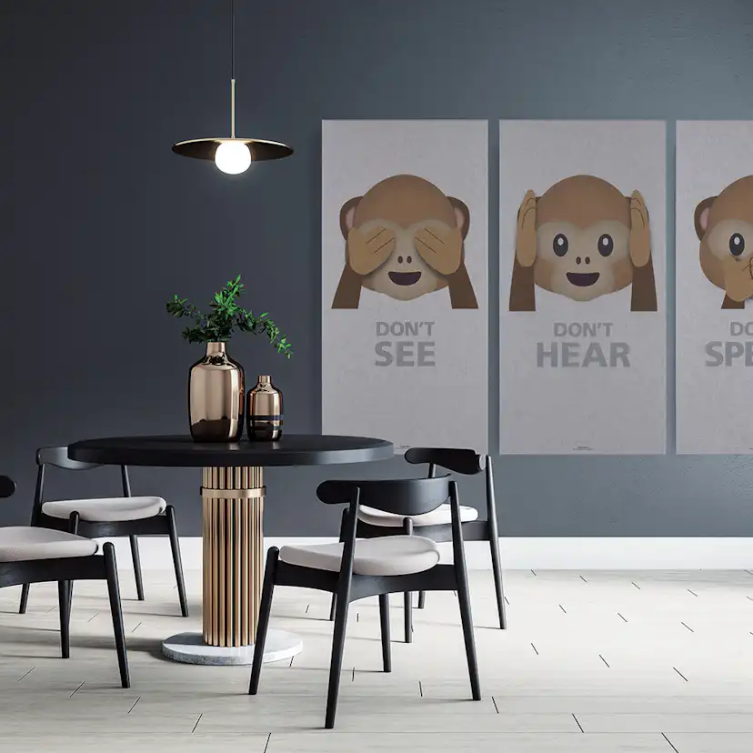 Akustiktavla Fibrotech Art-Acoustic Abe 1200x600 mm Vit