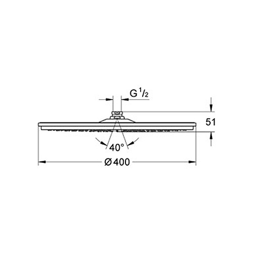 Taksil Grohe Rainshower Cosmopolitan 400