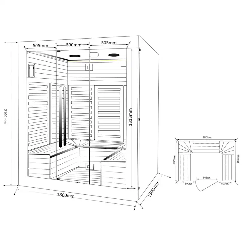 Infraröd Bastu Metalcraft Karimäki