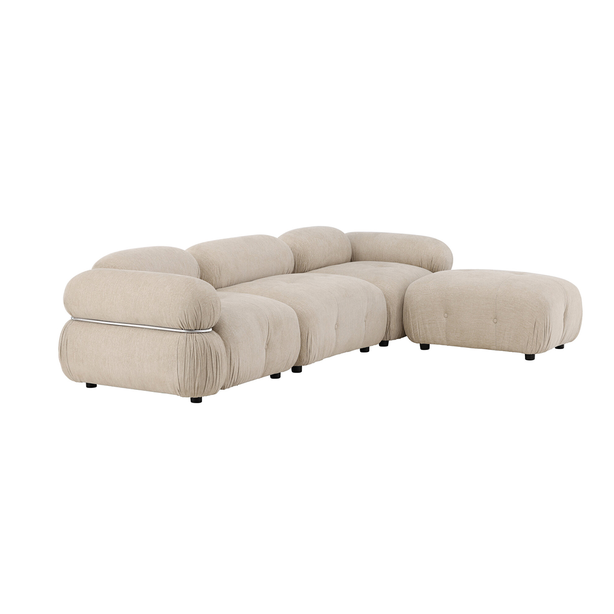 3-sitssoffa Venture Home Mika 4 st Moduler Beige Divan