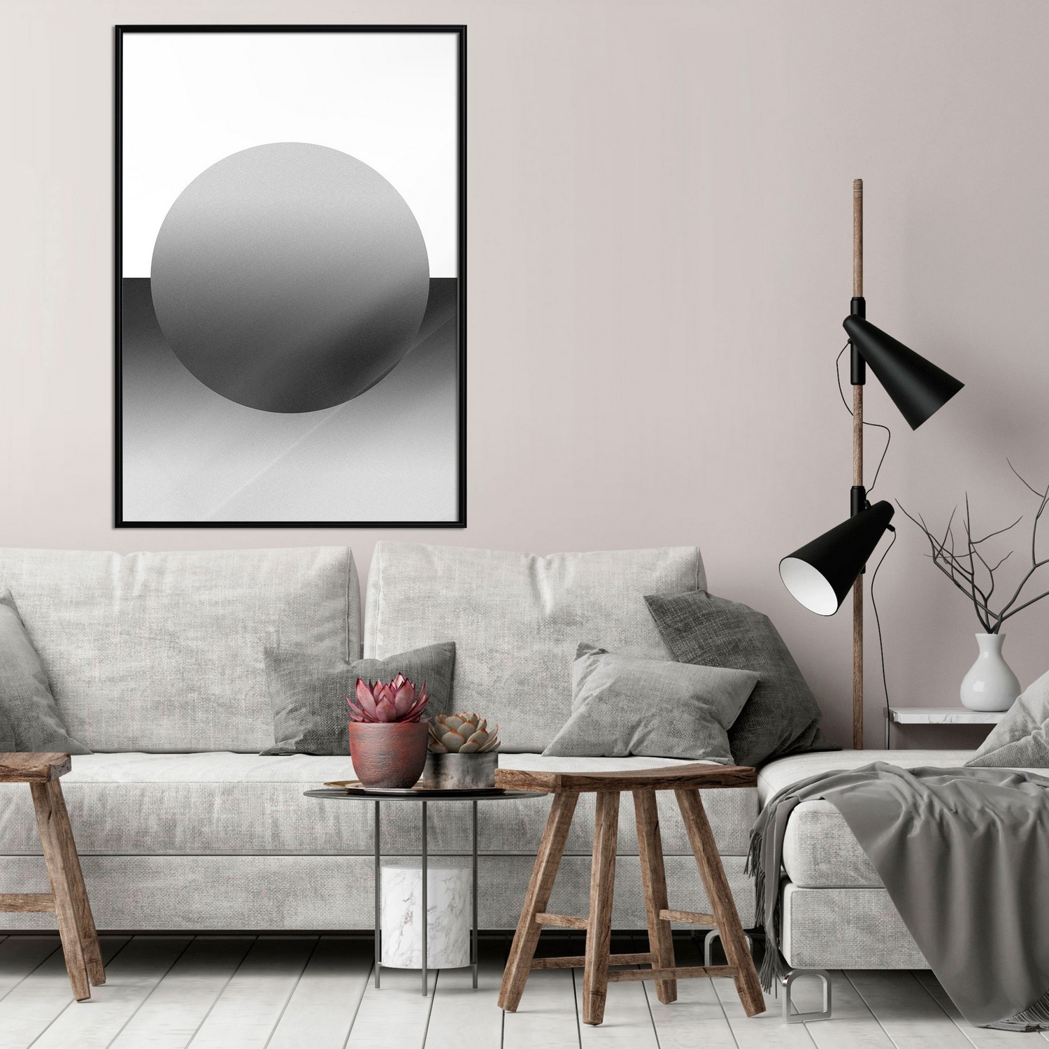 Affisch - Partial Eclipse [Poster] 40x60 Svart ram, 40x60 cm