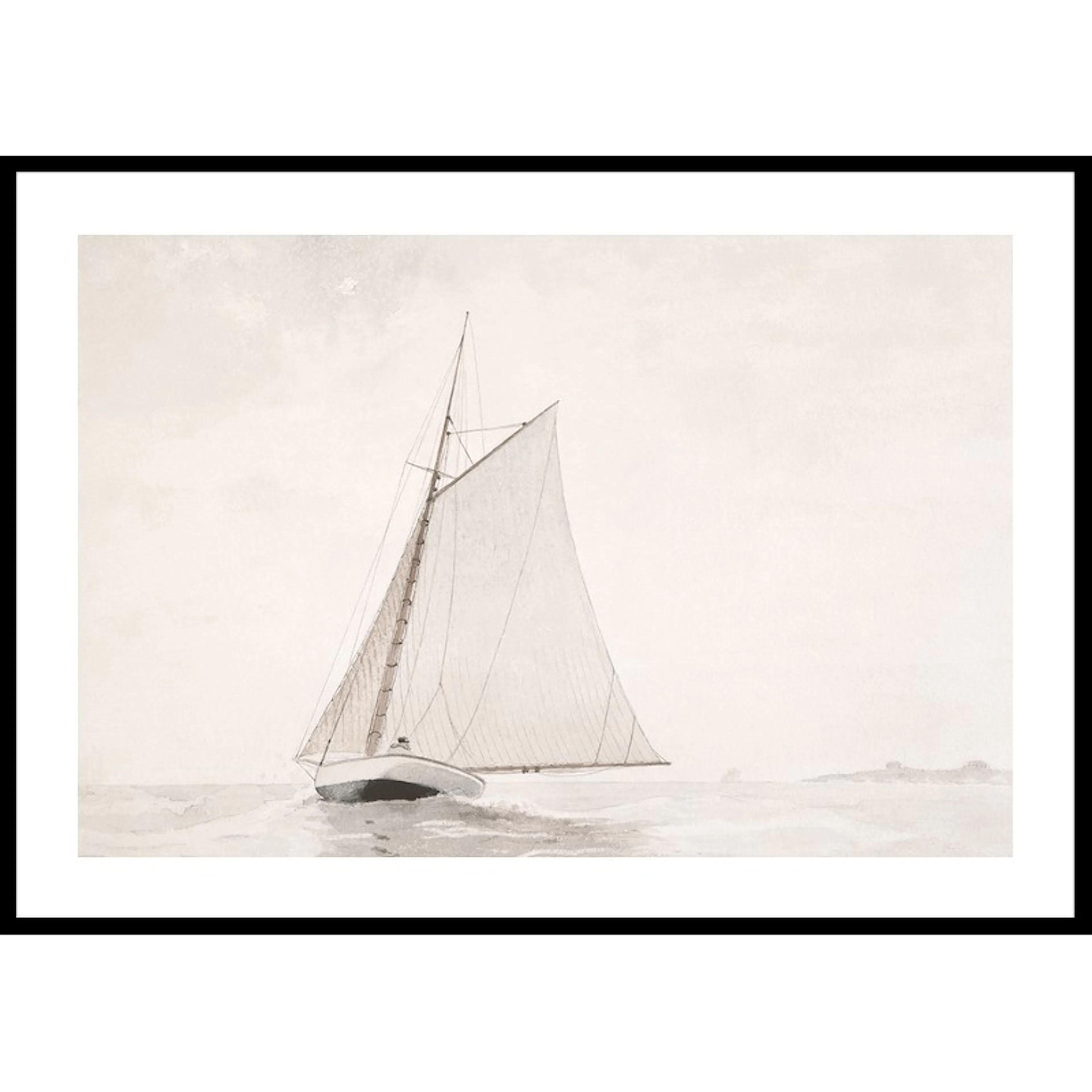 Sailing Off Gloucester By Winslow Homer 70x100 70x100 cm