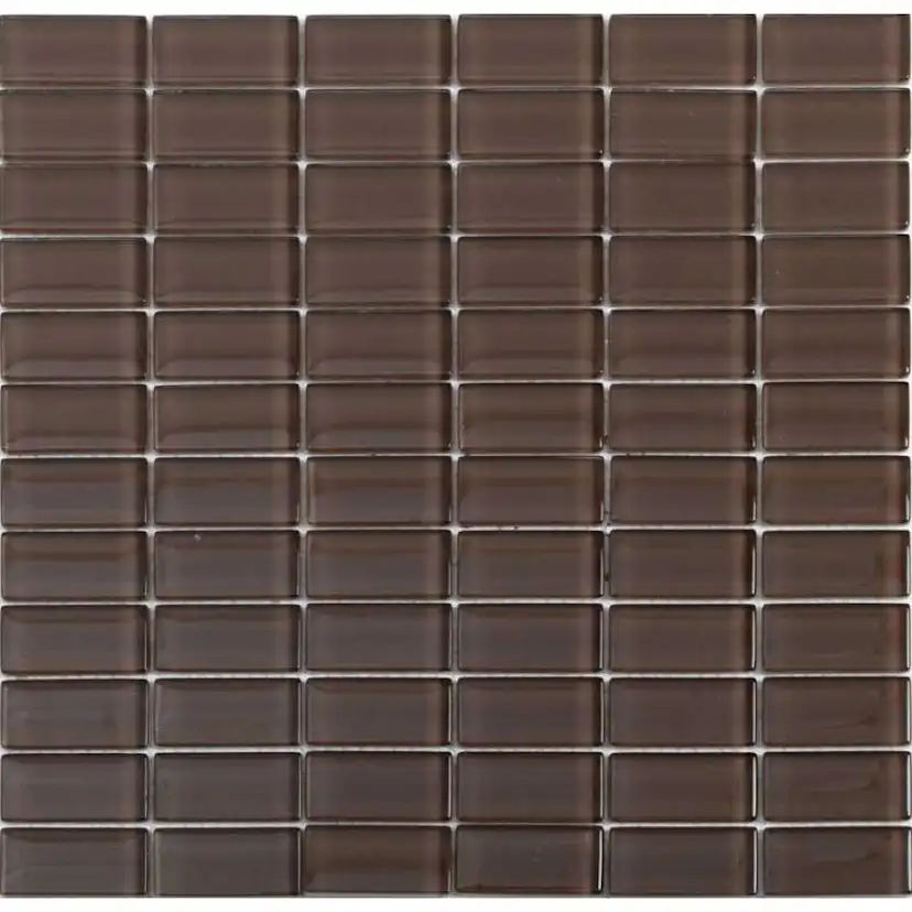 Kristallmosaik Arredo Blank Brun 2,3x4,8 cm