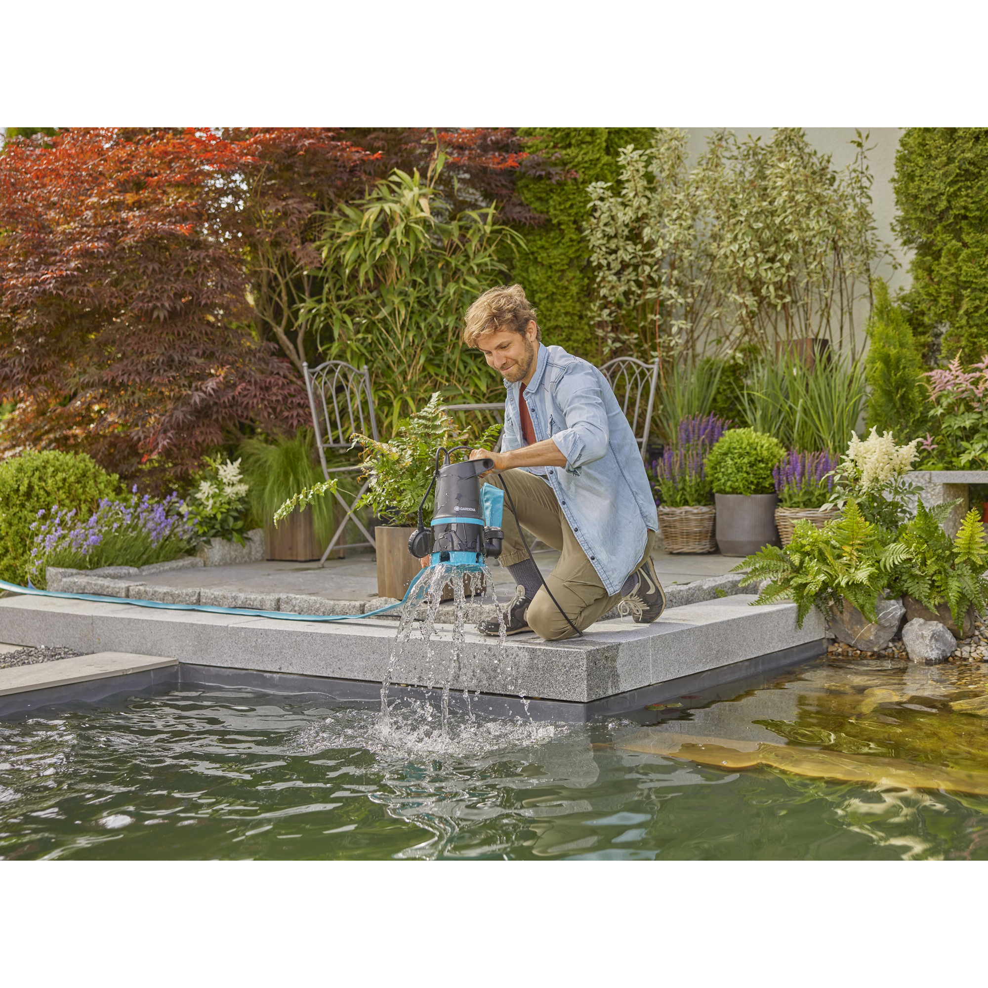 Spillvattenpump Gardena Basic 20000 För Rent & Smutsigt Vatten