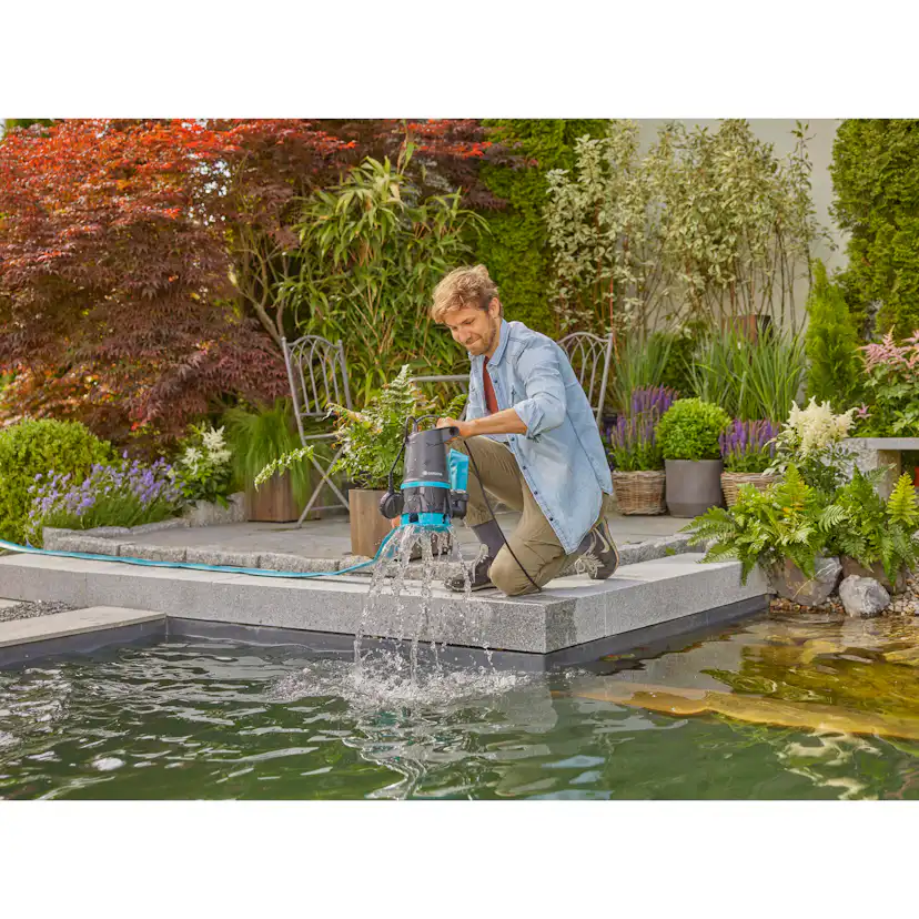 Spillvattenpump Gardena Basic 20000 För Rent & Smutsigt Vatten