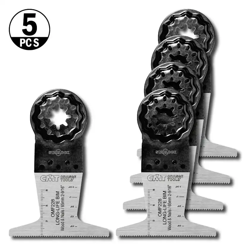 Starlock CMT Orange Tools 65x50mm BIM Trä/metall 5 st