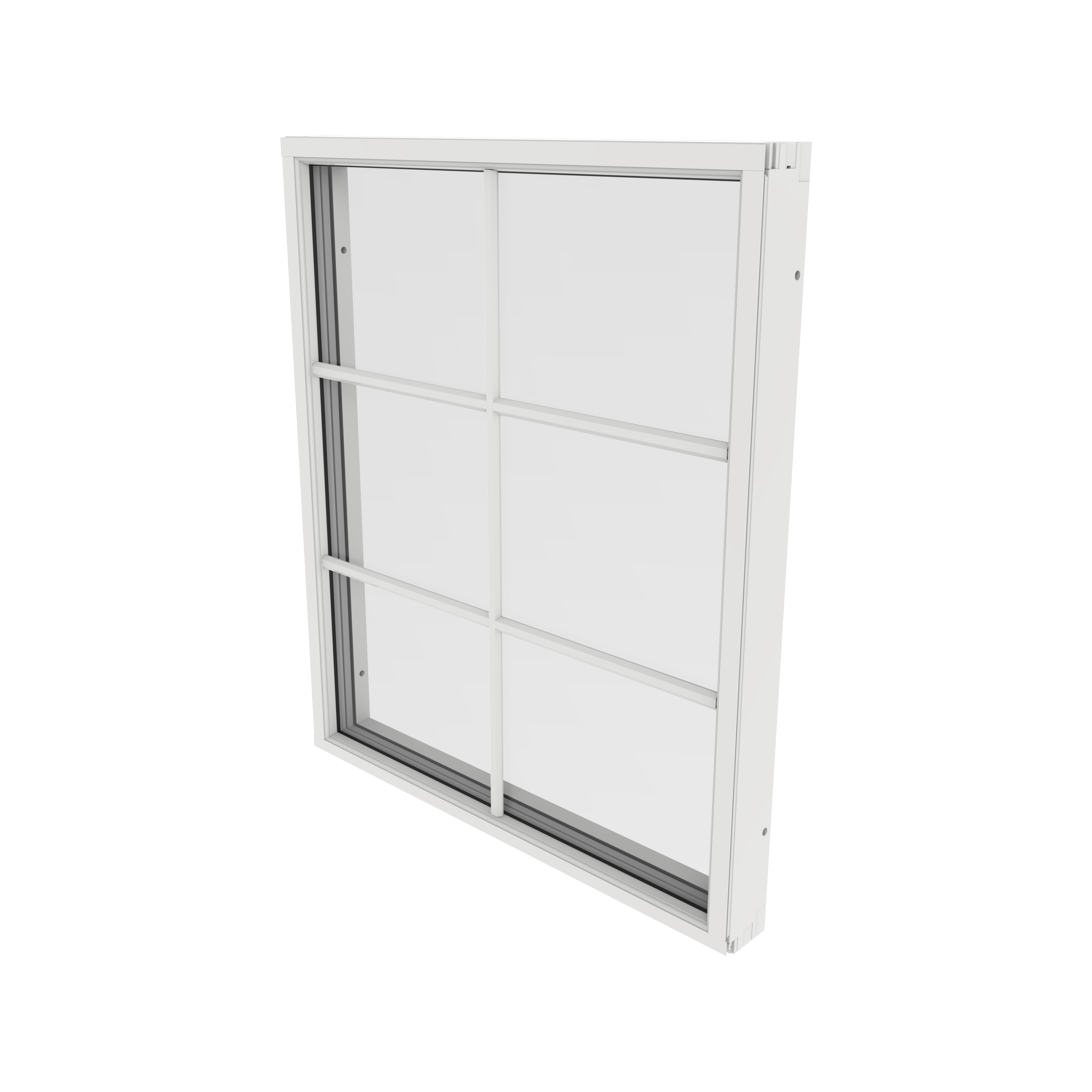 Fast Fönster Outline 3-Glas Aluminium