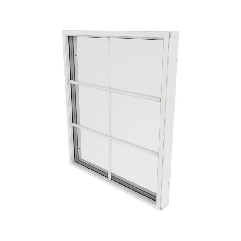 Fast Fönster Outline 3-Glas Aluminium