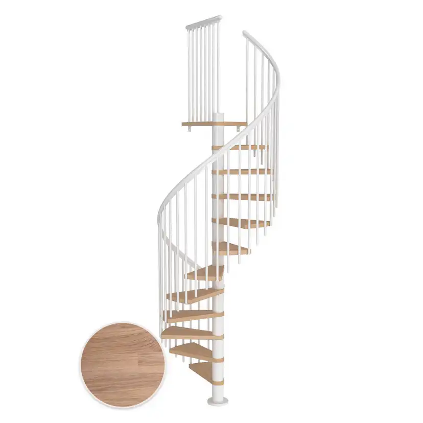 Spiraltrappa Dolle Montréal Ek Vit Oljad Classic 4