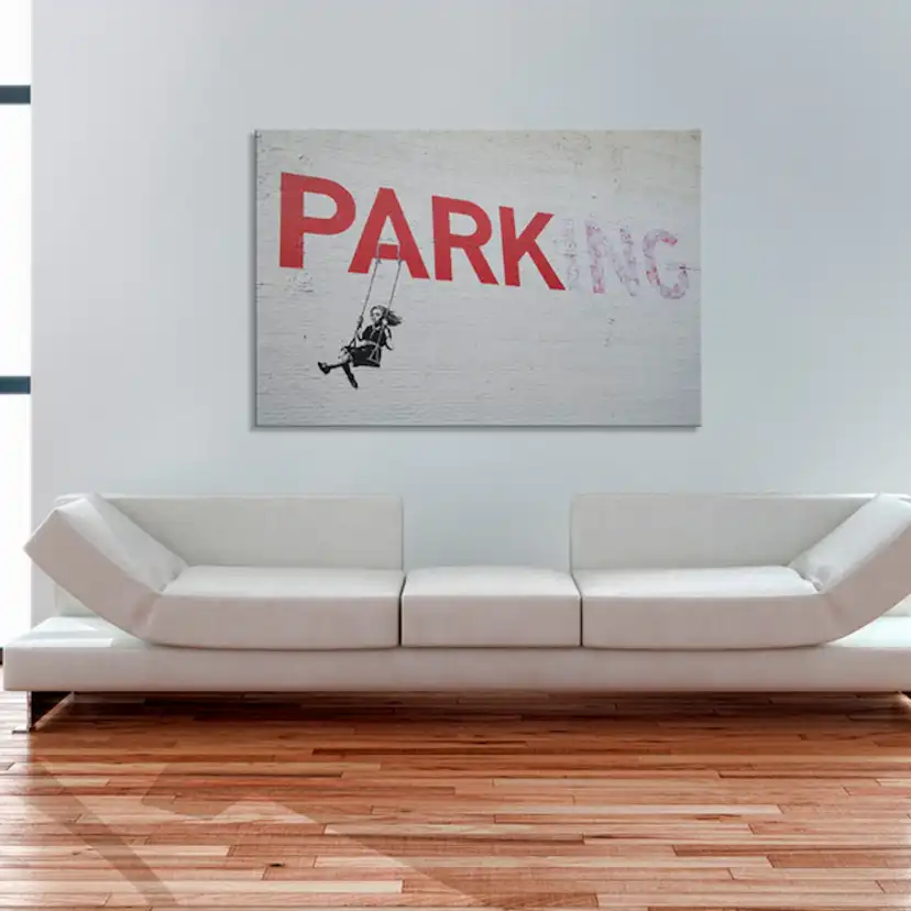 Tavla Arkiio Parking Banksy 60x40