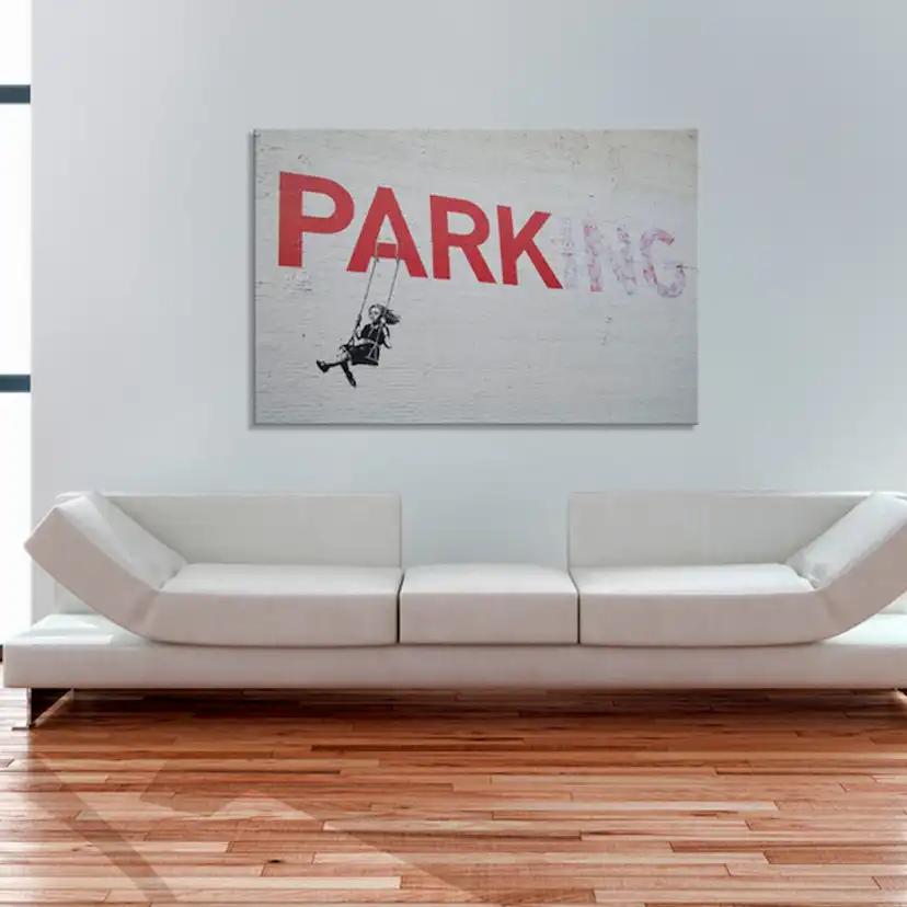 Tavla Arkiio Parking Banksy 60x40