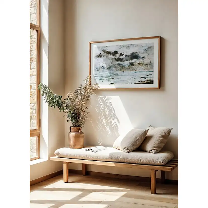 Poster Gallerix La Côte à Trouville By Eugène Louis Boudin