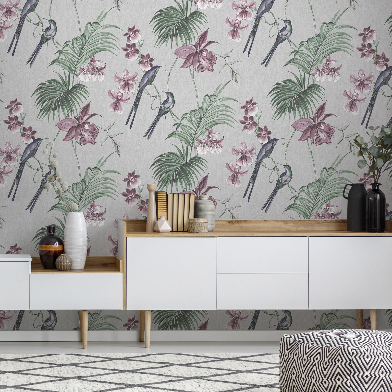 Tapet Boutique Julien McDonald Utopia Grey Grå