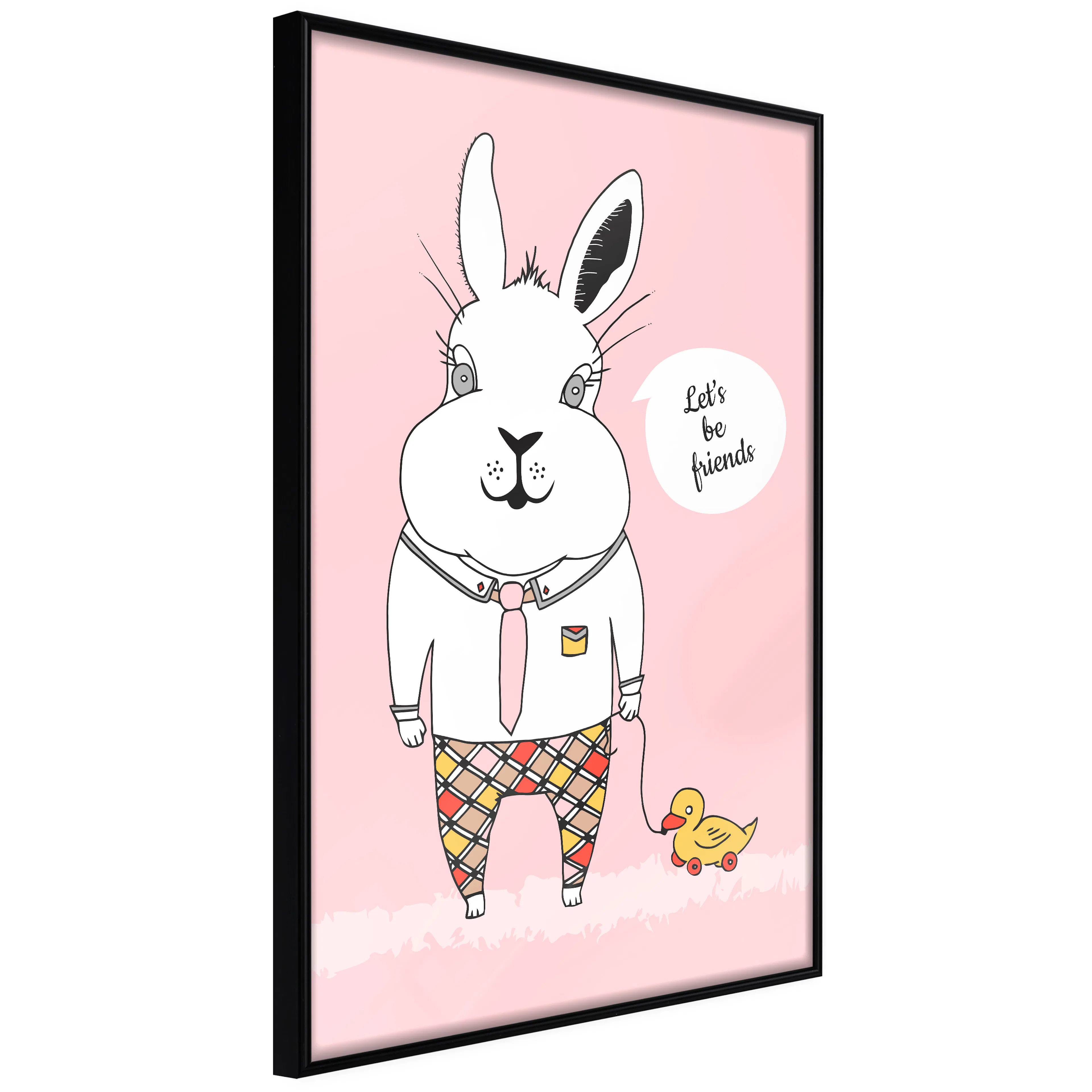 Affisch - Rabbit's Friend [Poster] 40x60 Svart ram, 40x60 cm