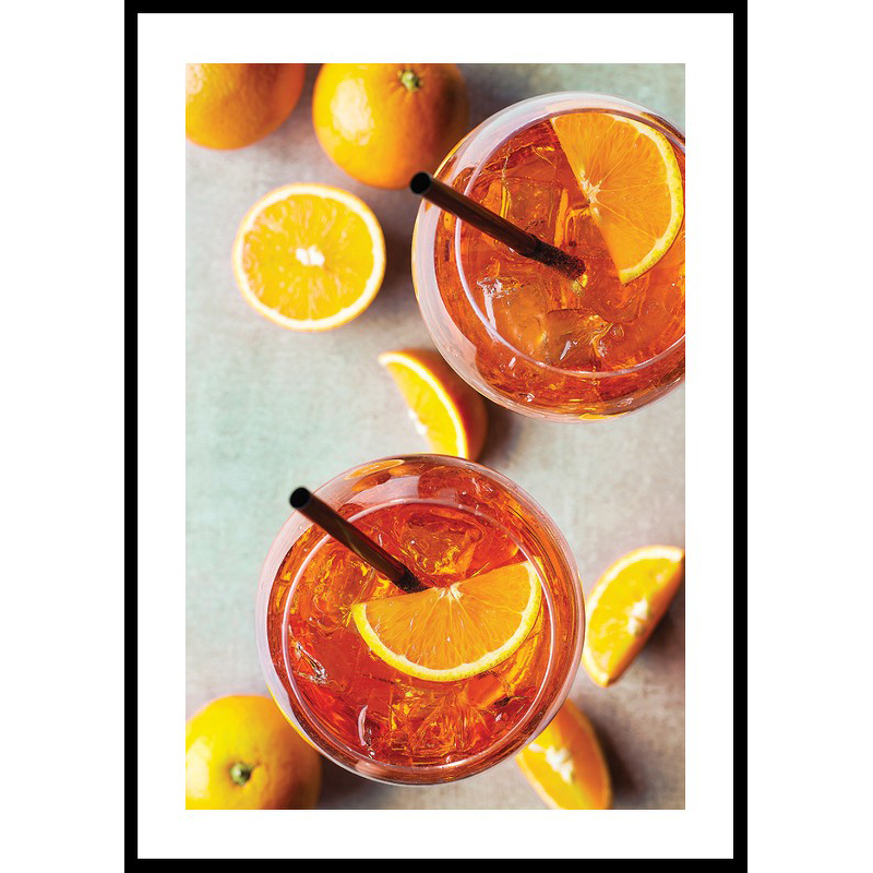 Aperol Spritz Cocktail And Oranges 30x40 30x40 cm