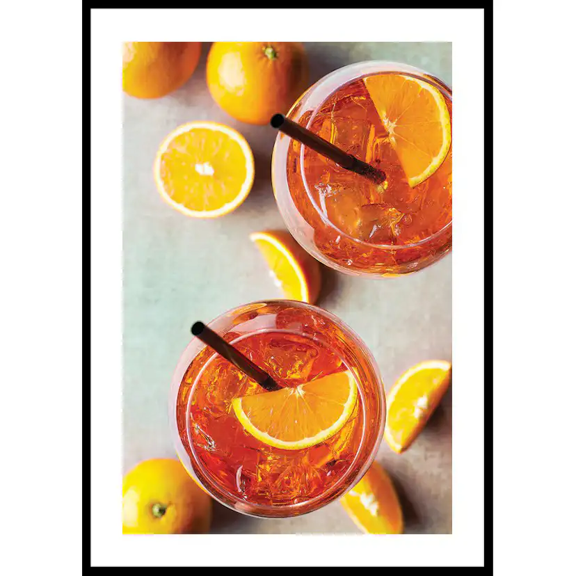 Aperol Spritz Cocktail And Oranges 30x40 30x40 cm