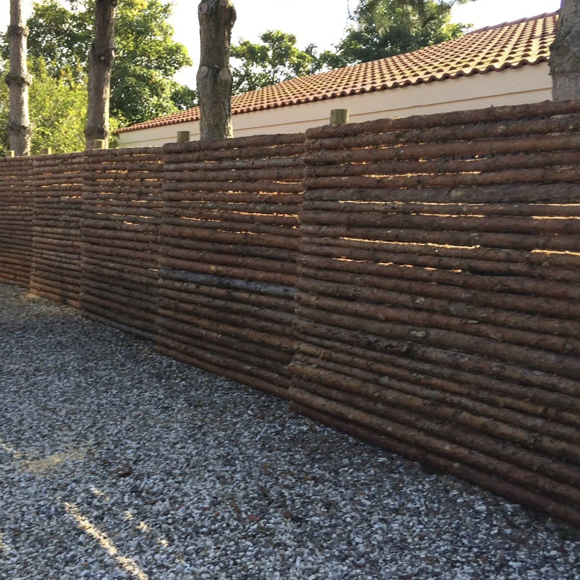 Staket Nordic Fence Bjälkar Med Bark