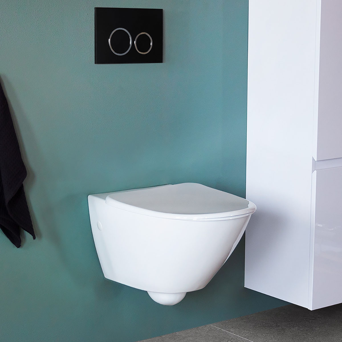 Toalettstol Bathlife Spola Vägghängd inkl Fixtur
