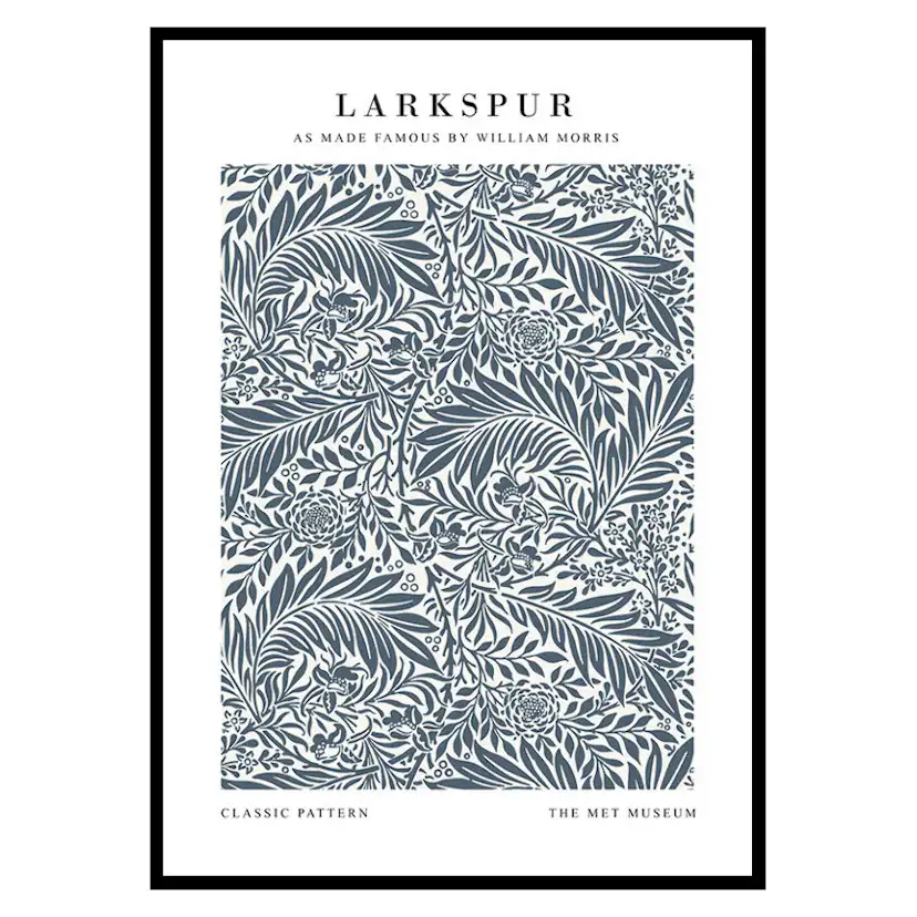 Poster Gallerix William Morris Larkspur
