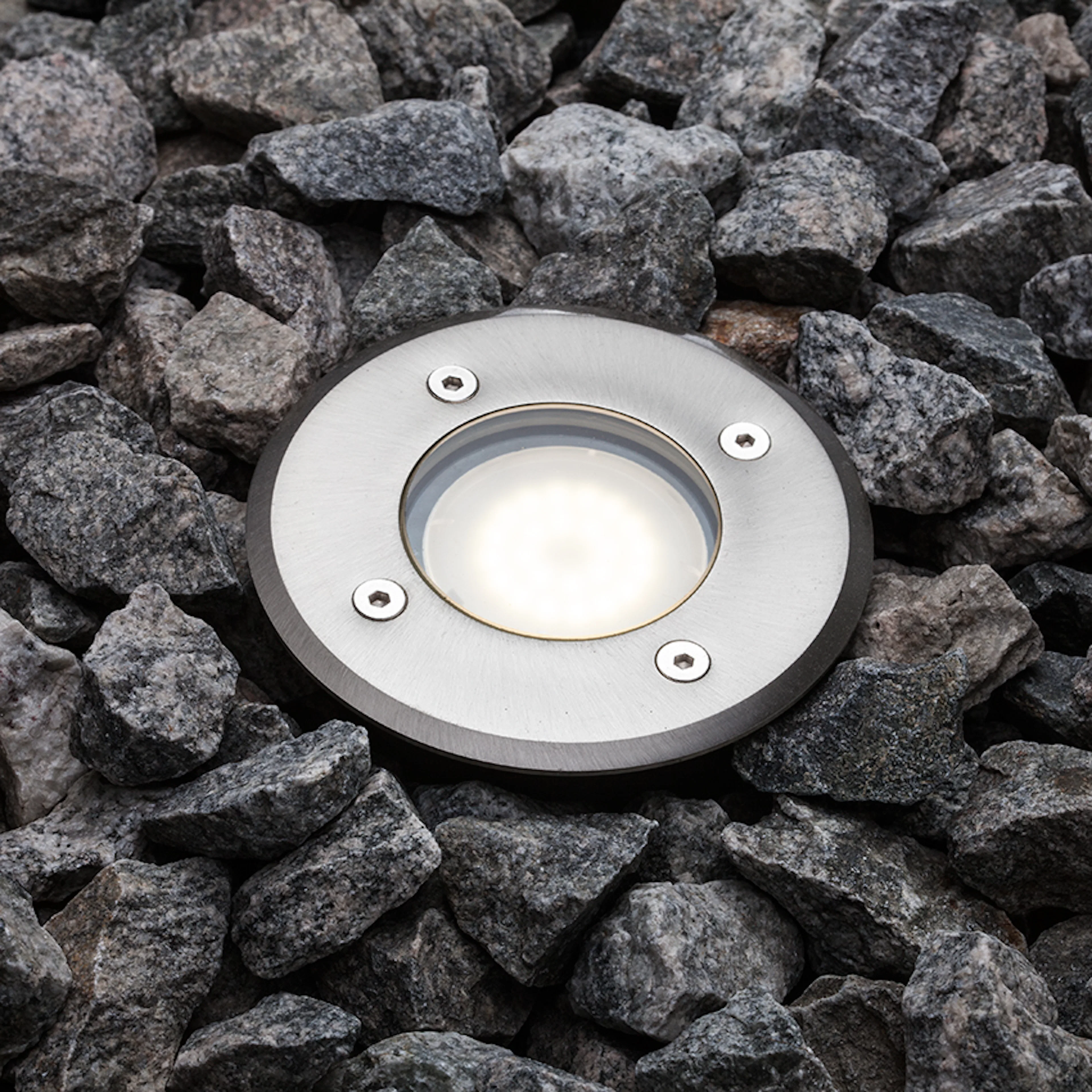 Markbelysning Nordlux Pato Round Rostfritt Stål